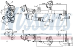 Radiaator,heitgaaside tagasijooks NISSENS 989329