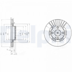Piduriketas DELPHI BG3509