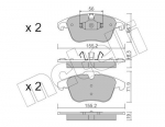 Piduriklotsi komplekt,ketaspidur METELLI 22-0675-3