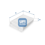 Filter,salongi&otilde;hk UFI 53.132.00
