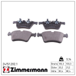 Piduriklotsi komplekt,ketaspidur ZIMMERMANN 24151.202.1