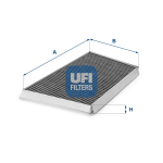 Filtras, salono oras UFI 54.131.00