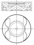 Kolvid MAHLE 001 PI 00178 000