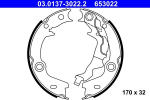Piduriklotside komplekt,seisupidur ATE 03.0137-3022.2