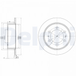 Piduriketas DELPHI BG3522