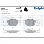 Piduriklotsi komplekt,ketaspidur DELPHI LP1869