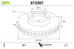Piduriketas VALEO 672507