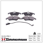 Piduriklotsi komplekt,ketaspidur ZIMMERMANN 24743.190.3