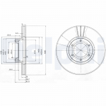 Piduriketas DELPHI BG3553