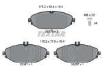 Piduriklotsi komplekt,ketaspidur TEXTAR 2207601