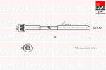 Klapikaanekruvikomplekt FAI AutoParts B1321