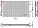 Radiaator,mootorijahutus DENSO DRM32051