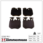 Piduriklotsi komplekt,ketaspidur ZIMMERMANN 22392.195.1
