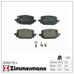 Piduriklotsi komplekt,ketaspidur ZIMMERMANN 26589.175.4