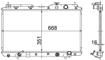 Radiaator,mootorijahutus MAHLE CR 740 000S