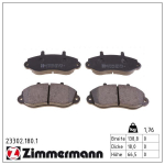 Piduriklotsi komplekt,ketaspidur ZIMMERMANN 23302.180.1