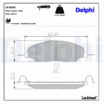 Piduriklotsi komplekt,ketaspidur DELPHI LP3849