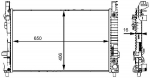 Radiaator,mootorijahutus MAHLE CR 661 000S