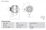Generaator BOSCH 0 986 081 980