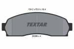 Piduriklotsi komplekt,ketaspidur TEXTAR 2506801