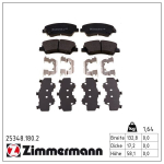 Piduriklotsi komplekt,ketaspidur ZIMMERMANN 25348.180.2