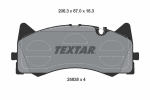 Piduriklotsi komplekt,ketaspidur TEXTAR 2583801