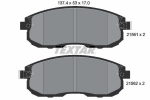 Piduriklotsi komplekt,ketaspidur TEXTAR 2156201