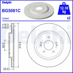 Piduriketas DELPHI BG5081C
