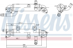 Radiaator,heitgaaside tagasijooks NISSENS 989417