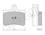 Piduriklotsi komplekt,ketaspidur METELLI 22-0333-0