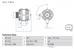 Generaator BOSCH 0 986 082 940
