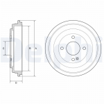 Piduritrummel DELPHI BF618
