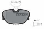Piduriklotsi komplekt,ketaspidur TEXTAR 2117302