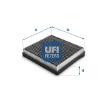 Filter,salongi&otilde;hk UFI 54.113.00