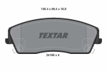 Piduriklotsi komplekt,ketaspidur TEXTAR 2416601