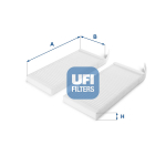 Filter,salongi&otilde;hk UFI 53.164.00