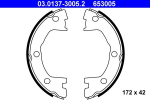 Piduriklotside komplekt,seisupidur ATE 03.0137-3005.2