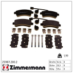 Piduriklotsi komplekt,ketaspidur ZIMMERMANN 25987.200.2