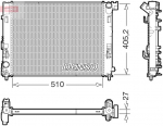 Radiaator,mootorijahutus DENSO DRM46076