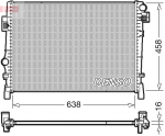 Radiaator,mootorijahutus DENSO DRM09054
