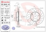 Piduriketas BREMBO 09.B343.4X