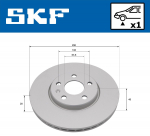 Piduriketas SKF VKBD 81400 V1