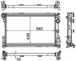 Radiaator,mootorijahutus MAHLE CR 1684 000P