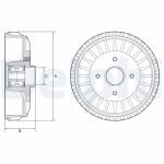 Piduritrummel DELPHI BFR768