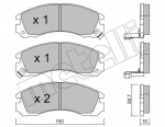 Piduriklotsi komplekt,ketaspidur METELLI 22-0134-0