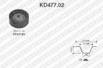 Hammasrihma komplekt SNR KD477.02