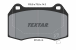 Piduriklotsi komplekt,ketaspidur TEXTAR 2314301