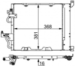Kondensaator,kliimaseade MAHLE AC 376 000S