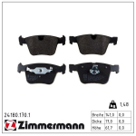 Piduriklotsi komplekt,ketaspidur ZIMMERMANN 24180.170.1
