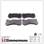 Piduriklotsi komplekt,ketaspidur ZIMMERMANN 24681.166.1